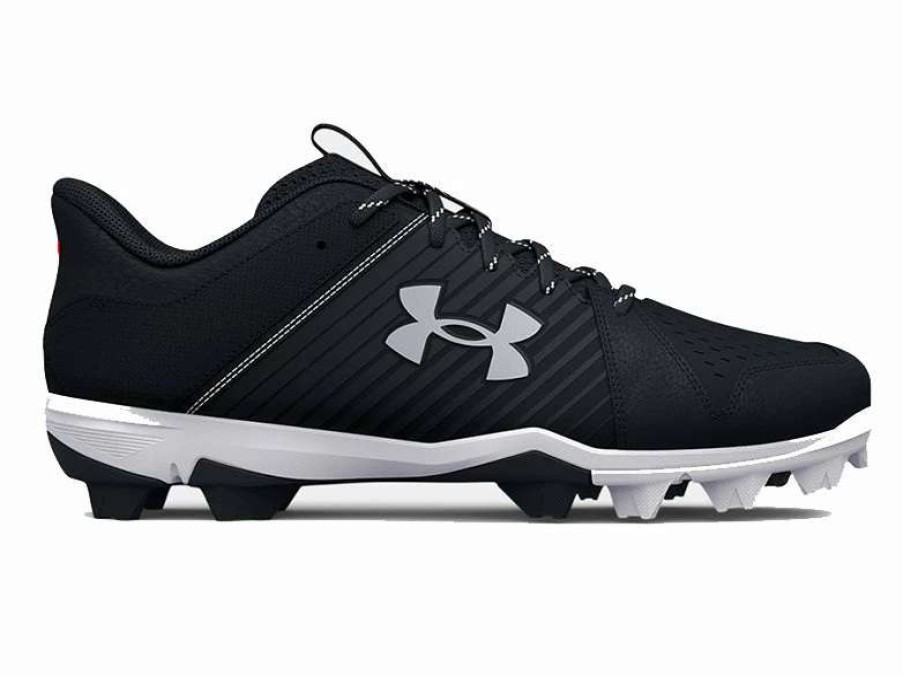 Footwear * | Under Armour Leadoff Low Rm Men'S Molded Cleat Black