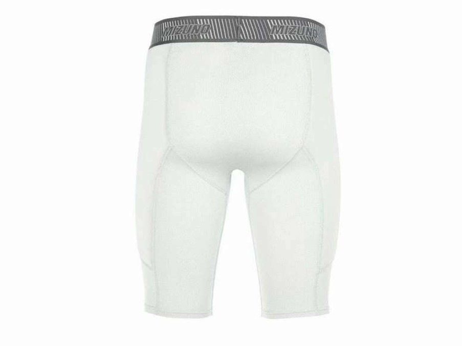 Apparel * | Mizuno Youth Aero Vent Padded Sliding Shorts White