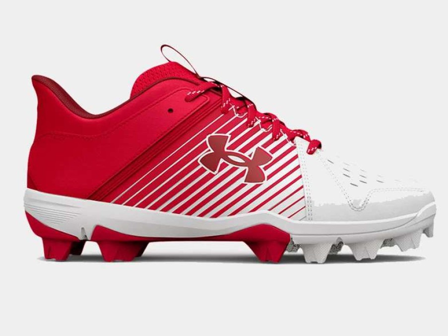 Footwear * | Under Armour Leadoff Low Rm Men'S Molded Cleat Red