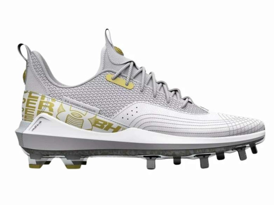 Footwear * | Under Armour Harper 7 Low Men'S Metal Cleats White