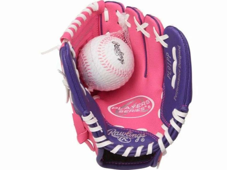 Gloves & Mitts * | Rawlings Player Series 9 Youth Glove Pink