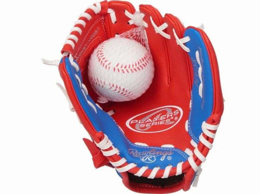 Gloves & Mitts * | Rawlings Player Series 9 Youth Glove Red / Royal