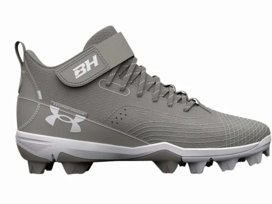 Footwear * | Under Armour Harper 7 Youth Baseball Cleats Grey