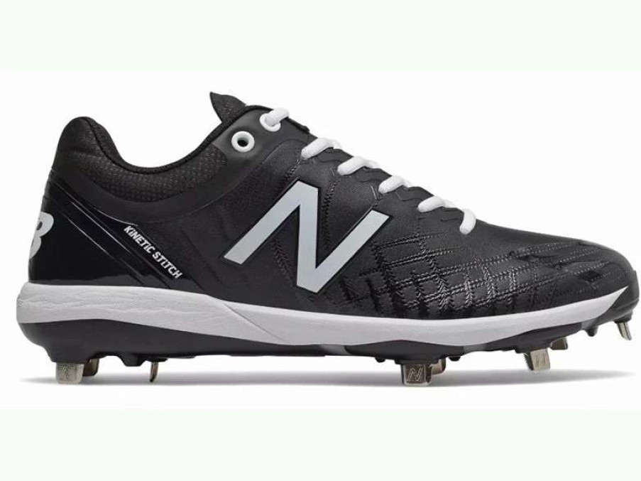 Footwear * | New Balance L4040V5 Men'S Metal Cleats Low Black